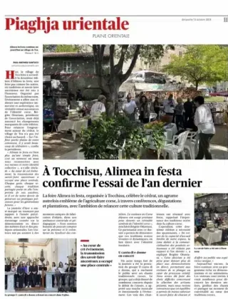 Bougie et Sortilège - Alimea In Festa 2024 - Corse Matin