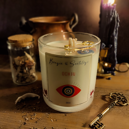 Bougie Ochju - Contre le mauvais oeil - Bougie & Sortilège