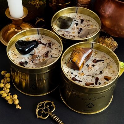 Bougie parfumée Protection-Rituel d'intention-Bougie & Sortilège